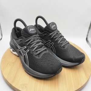 Asics Gel-Kayano 27 Womens Running Shoes Black White 1012A649 Size 6.5